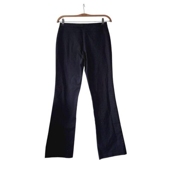 Club Monaco Black Cotton Flare Wide Leg Trousers 4 - Picture 3 of 7